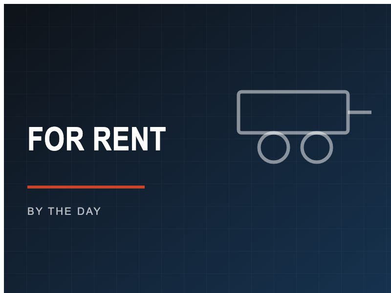 Trailers for rent